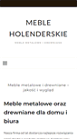 Mobile Screenshot of holenderskie-meble.com.pl