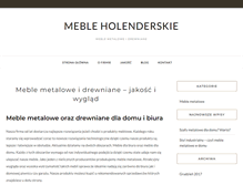 Tablet Screenshot of holenderskie-meble.com.pl